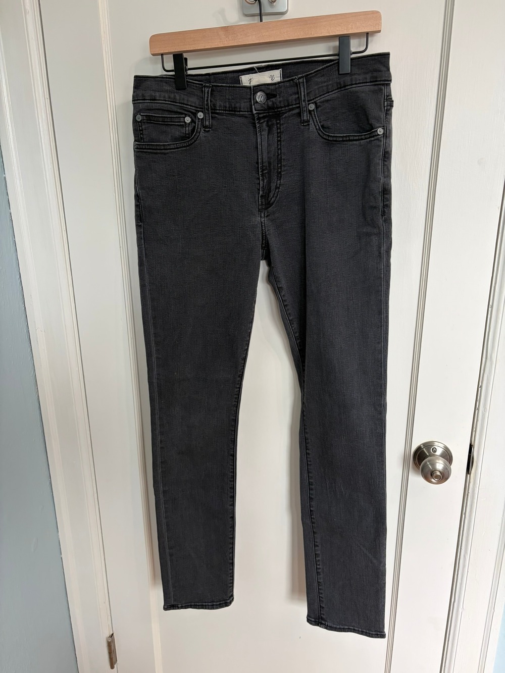 Madewell Men's Skinny Jeans Black Wash W33 L32 Style AA808